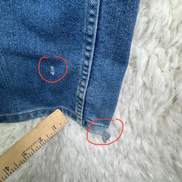 Vintage 80s Action Casuals by Levi Strauss Men's Blue Denim Jeans 40x30 Trashed‎ - Picture 7 of 14